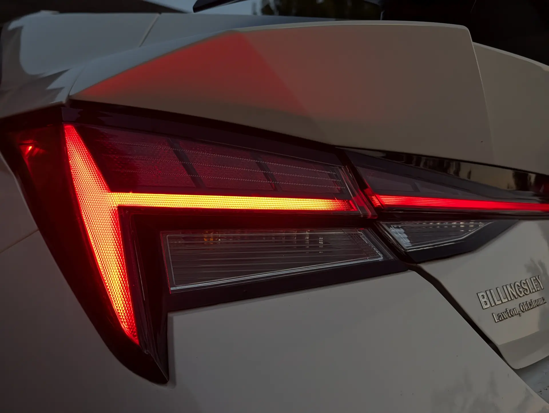 Rear LED light bar, factory wing, and N bodywork detail